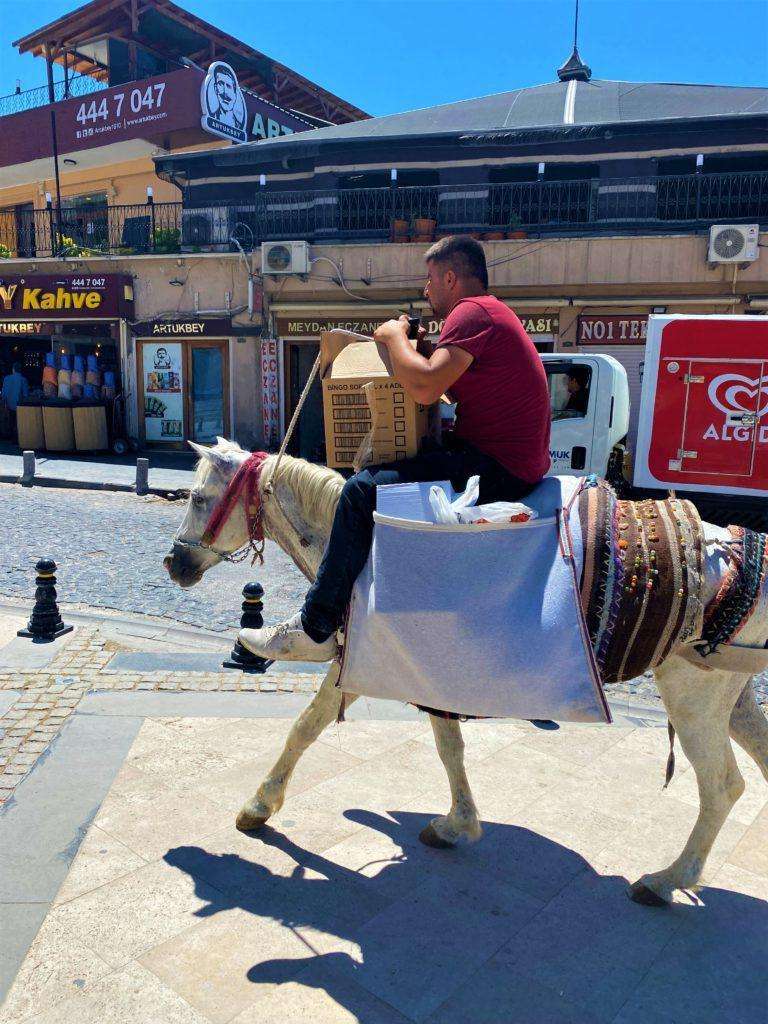 Лошади - популярный транспорт в Мардине